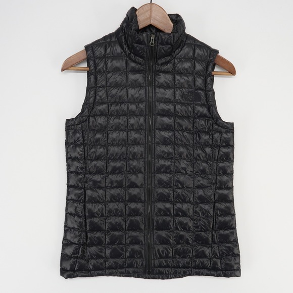 The North Face Thermoball Eco Vest Womens XS Black Full Zip Quilted Packable - Picture 1 of 10
